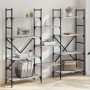 Estantería madera de ingeniería gris Sonoma 160x28,5x136,5 cm de , Librerías y estanterías - Ref: Foro24-838876, Precio: 101,...