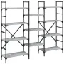 Sonoma gray engineered wood shelving 160x28.5x136.5 cm by , Bookcases and shelves - Ref: Foro24-838876, Price: 100,55 €, Disc...