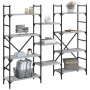 Regal aus technischem Holz in Sonoma-Grau, 160 x 28,5 x 136,5 cm von , Bücherregale und Regale - Ref: Foro24-838876, Preis: 1...