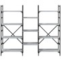 Regal aus technischem Holz in Sonoma-Grau, 160 x 28,5 x 136,5 cm von , Bücherregale und Regale - Ref: Foro24-838876, Preis: 1...