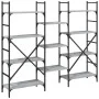 Sonoma gray engineered wood shelving 160x28.5x136.5 cm by , Bookcases and shelves - Ref: Foro24-838876, Price: 100,55 €, Disc...