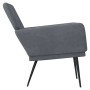 Sillón de terciopelo gris oscuro 62x79x79 cm en Sillones | Comprar online en Foro24