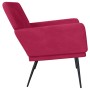 Banco de terciopelo rojo tinto 108x79x79 cm en Bancos | Comprar online en Foro24