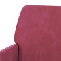 Banco de terciopelo rojo tinto 108x79x79 cm en Bancos | Comprar online en Foro24