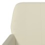 Sillón de cuero sintético color crema 61x78x80 cm en Sillones | Comprar online en Foro24