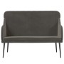 Banco de terciopelo gris oscuro 110x76x80 cm en Bancos | Comprar online en Foro24