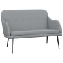 Banco de tela gris claro 110x76x80 cm en Bancos | Comprar online en Foro24