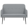 Banco de tela gris claro 110x76x80 cm en Bancos | Comprar online en Foro24