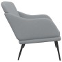 Banco de tela gris claro 110x76x80 cm en Bancos | Comprar online en Foro24