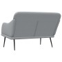 Banco de tela gris claro 110x76x80 cm en Bancos | Comprar online en Foro24