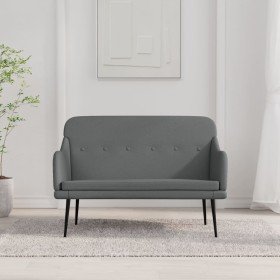 Banco de tela gris oscuro 110x76x80 cm en Bancos | Comprar online en Foro24