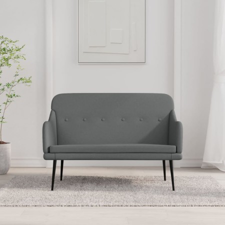 Banco de tela gris oscuro 110x76x80 cm en Bancos | Comprar online en Foro24