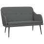 Banco de tela gris oscuro 110x76x80 cm en Bancos | Comprar online en Foro24