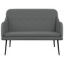 Banco de tela gris oscuro 110x76x80 cm en Bancos | Comprar online en Foro24