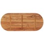 Ovale Tischplatte aus massivem Akazienholz 120x50x2,5 cm von , Tischplatten - Ref: Foro24-370088, Preis: 83,53 €, Rabatt: %