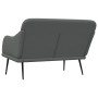 Banco de tela gris oscuro 110x76x80 cm en Bancos | Comprar online en Foro24