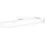Ovale Tischplatte aus massivem Akazienholz 120x50x2,5 cm von , Tischplatten - Ref: Foro24-370088, Preis: 83,53 €, Rabatt: %