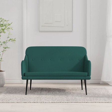 Banco de tela verde oscuro 110x76x80 cm en Bancos | Comprar online en Foro24