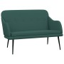 Banco de tela verde oscuro 110x76x80 cm en Bancos | Comprar online en Foro24