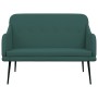 Banco de tela verde oscuro 110x76x80 cm en Bancos | Comprar online en Foro24