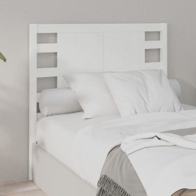 Kopfteil aus massivem weißem Kiefernholz, 81 x 4 x 100 cm von , Kopf- und Fußteile - Ref: Foro24-818746, Preis: 42,98 €, Raba...