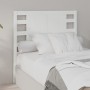 Kopfteil aus massivem weißem Kiefernholz, 81 x 4 x 100 cm von , Kopf- und Fußteile - Ref: Foro24-818746, Preis: 42,98 €, Raba...