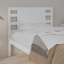 Kopfteil aus massivem weißem Kiefernholz, 81 x 4 x 100 cm von , Kopf- und Fußteile - Ref: Foro24-818746, Preis: 42,98 €, Raba...