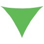 Toldo de vela HDPE verde claro 160 g/m² 5x5x6 m