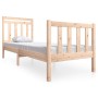Kleines Einzelbettgestell aus Massivholz 75x190 cm von , Betten und Lattenroste - Ref: Foro24-3100679, Preis: 89,27 €, Rabatt: %