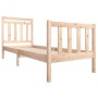 Kleines Einzelbettgestell aus Massivholz 75x190 cm von , Betten und Lattenroste - Ref: Foro24-3100679, Preis: 89,27 €, Rabatt: %