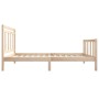 Kleines Einzelbettgestell aus Massivholz 75x190 cm von , Betten und Lattenroste - Ref: Foro24-3100679, Preis: 89,27 €, Rabatt: %
