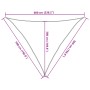 Toldo de vela HDPE verde claro 160 g/m² 5x5x6 m