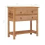 Aparador de madera maciza de teca 78x35x80 cm de , Aparadores - Ref: Foro24-287230, Precio: 294,68 €, Descuento: %