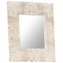 Massiver Mangoholzspiegel in Weiß 50x50 cm von , Spiegel - Ref: Foro24-321632, Preis: 68,91 €, Rabatt: %