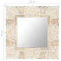 Massiver Mangoholzspiegel in Weiß 50x50 cm von , Spiegel - Ref: Foro24-321632, Preis: 68,91 €, Rabatt: %
