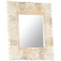Massiver Mangoholzspiegel in Weiß 50x50 cm von , Spiegel - Ref: Foro24-321632, Preis: 68,91 €, Rabatt: %