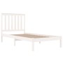 Massives Bettgestell aus weißem Kiefernholz, 100 x 200 cm von , Betten und Lattenroste - Ref: Foro24-3103834, Preis: 116,05 €...