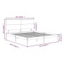 Estructura de cama de madera maciza de pino 160x200 cm de , Camas y somieres - Ref: Foro24-3104813, Precio: 137,95 €, Descuen...