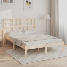Doppelbettgestell aus Massivholz 135x190 cm von , Betten und Lattenroste - Ref: Foro24-3105925, Preis: 133,71 €, Rabatt: %