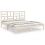 Solid wood bed frame 180x200 cm by , Beds and slatted bases - Ref: Foro24-3105965, Price: 150,09 €, Discount: %