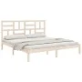 Solid wood bed frame 180x200 cm by , Beds and slatted bases - Ref: Foro24-3105965, Price: 150,09 €, Discount: %