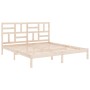 Estructura de cama madera maciza 180x200 cm de , Camas y somieres - Ref: Foro24-3105965, Precio: 149,87 €, Descuento: %