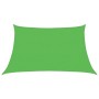 Toldo de vela HDPE verde claro 160 g/m² 3/4x2 m