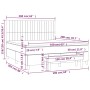 Boxspringbett mit dunkelgrüner Samtmatratze 160x200 cm von , Betten und Lattenroste - Ref: Foro24-3137974, Preis: 636,18 €, R...