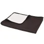 Doppelseitig gepolsterte Tagesdecke 170x210 cm creme und braun von vidaXL, Tagesdecken und Bettdecken - Ref: Foro24-132962, P...