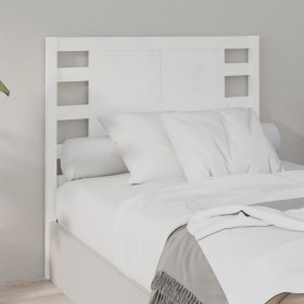 Kopfteil aus massivem weißem Kiefernholz, 106 x 4 x 100 cm von , Kopf- und Fußteile - Ref: Foro24-818756, Preis: 56,04 €, Rab...
