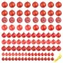 Lote de bolas de Navidad 100 unidades rojas 3/4/6 cm de vidaXL, Adornos festivos - Ref: Foro24-245710, Precio: 29,33 €, Descu...