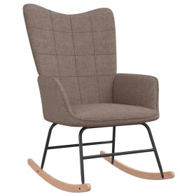 Taupegrauer Schaukelstuhl aus Stoff von , Schaukelstühle - Ref: Foro24-328016, Preis: 114,32 €, Rabatt: %