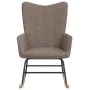 Taupegrauer Schaukelstuhl aus Stoff von , Schaukelstühle - Ref: Foro24-328016, Preis: 137,93 €, Rabatt: %