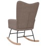 Taupegrauer Schaukelstuhl aus Stoff von , Schaukelstühle - Ref: Foro24-328016, Preis: 114,32 €, Rabatt: %